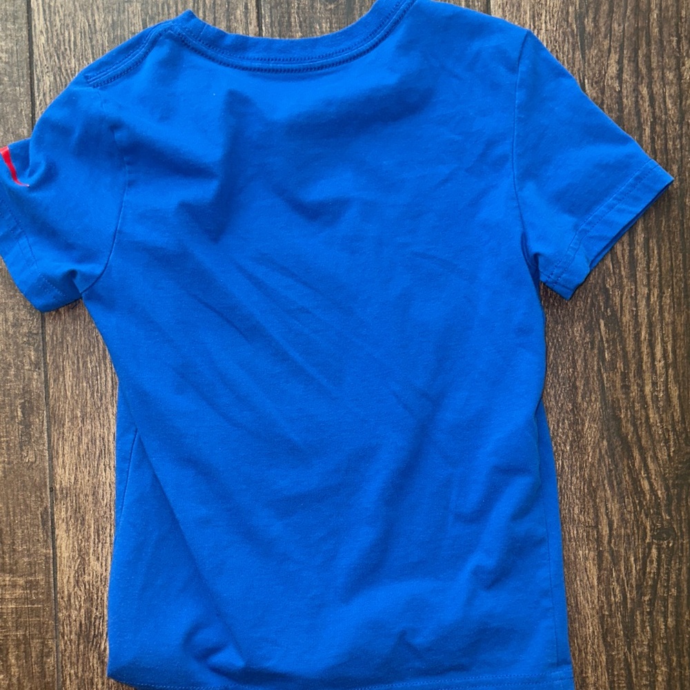 Nike Boys Blue Just Do It Baseball T-Shirt Graphic Tee Youth Athletic Top - Picture 4 of 4